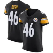 Men's Pittsburgh Steelers Thomas Rush Black Elite Team Color Vapor Untouchable Jersey By Nike