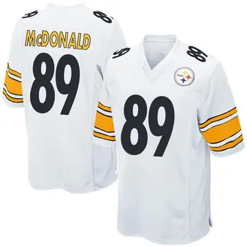 Men's Pittsburgh Steelers Vance McDonald White Game Jersey By Nike