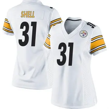 Women's Pittsburgh Steelers Donnie Shell White Game Jersey By Nike