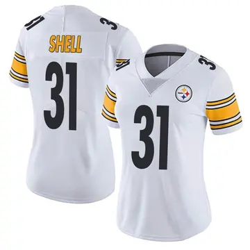 Women's Pittsburgh Steelers Donnie Shell White Limited Vapor Untouchable Jersey By Nike
