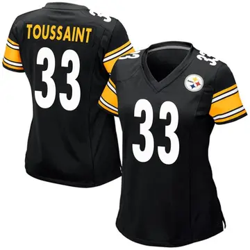 Women's Pittsburgh Steelers Fitzgerald Toussaint Black Game Team Color Jersey By Nike