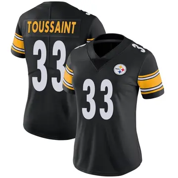 Women's Pittsburgh Steelers Fitzgerald Toussaint Black Limited Team Color Vapor Untouchable Jersey By Nike