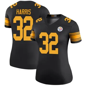 Women's Pittsburgh Steelers Franco Harris Black Legend Color Rush Jersey By Nike