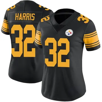 Women's Pittsburgh Steelers Franco Harris Black Limited Color Rush Jersey By Nike