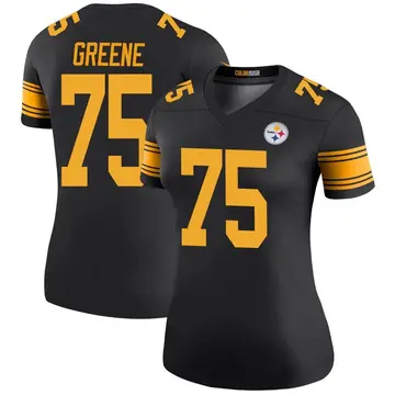 Women's Pittsburgh Steelers Joe Greene Black Legend Color Rush Jersey By Nike
