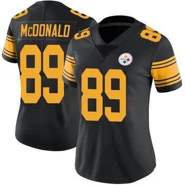 Women's Pittsburgh Steelers Vance McDonald Black Limited Color Rush Jersey By Nike