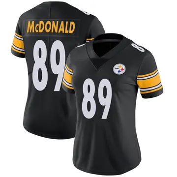 Women's Pittsburgh Steelers Vance McDonald Black Limited Team Color Vapor Untouchable Jersey By Nike