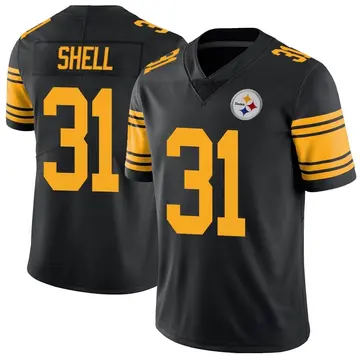 Youth Pittsburgh Steelers Donnie Shell Black Limited Color Rush Jersey By Nike