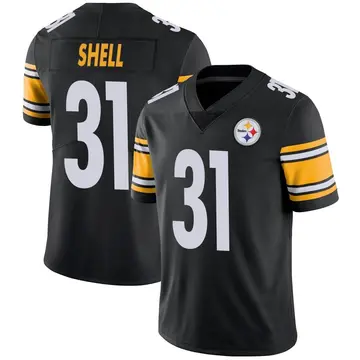 Youth Pittsburgh Steelers Donnie Shell Black Limited Team Color Vapor Untouchable Jersey By Nike