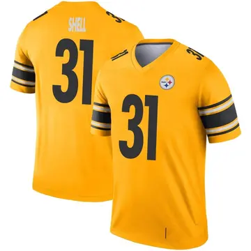 Youth Pittsburgh Steelers Donnie Shell Gold Legend Inverted Jersey By Nike
