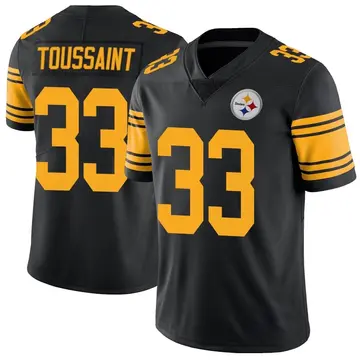 Youth Pittsburgh Steelers Fitzgerald Toussaint Black Limited Color Rush Jersey By Nike