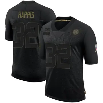 Youth Pittsburgh Steelers Franco Harris Black Limited 2020 Salute To Service Jersey By Nike