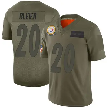 Youth Pittsburgh Steelers Rocky Bleier Camo Limited 2019 Salute to Service Jersey By Nike