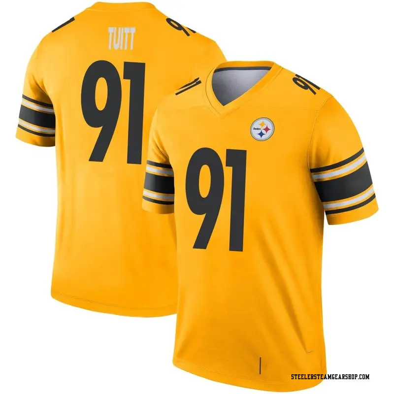 Youth Pittsburgh Steelers Stephon Tuitt Gold Legend Inverted Jersey