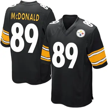 Youth Pittsburgh Steelers Vance McDonald Black Game Team Color Jersey By Nike