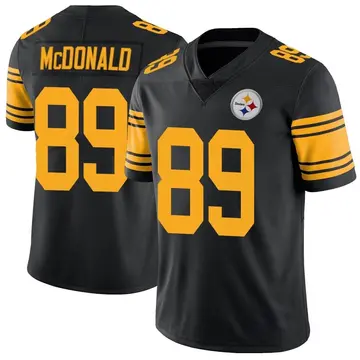 Youth Pittsburgh Steelers Vance McDonald Black Limited Color Rush Jersey By Nike